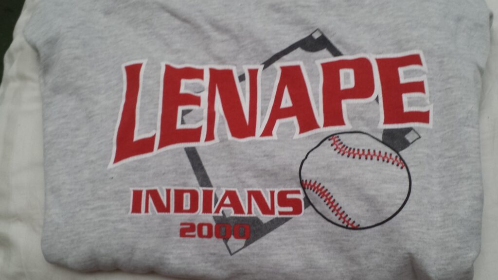 Lenape Indians baseball sweatshirt