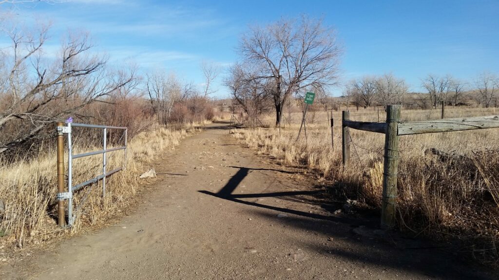 Entrance to Bear Creek Ditch Trail