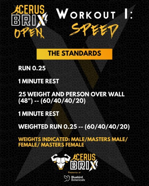 CerusBrix Open Speed Workout 2022