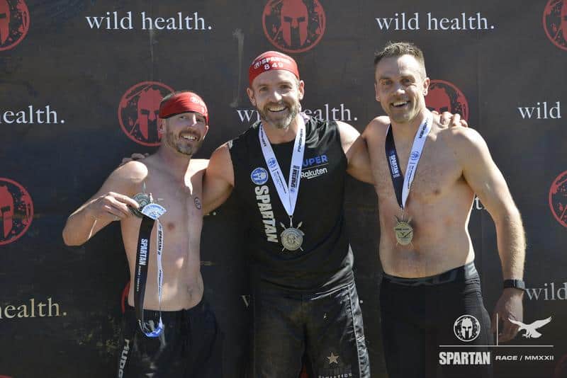 Dave, Ted & Wade at the finish line